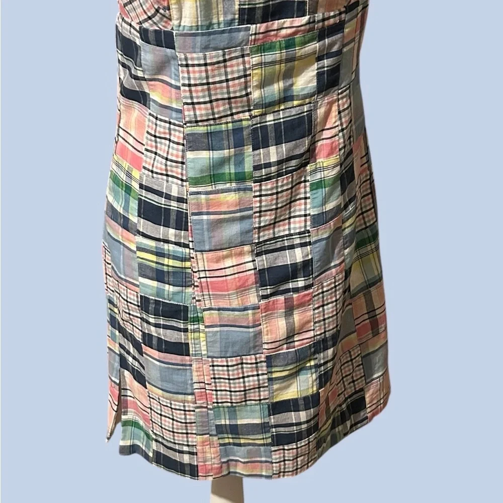 TAILOR New York Cotton Madras Plaid Sleeveless Dress. Size: 6. $40. - Picture 3 of 10